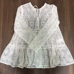 TORRAZZO DONNA レース 長袖 ブラウス ホワイトのサムネイル