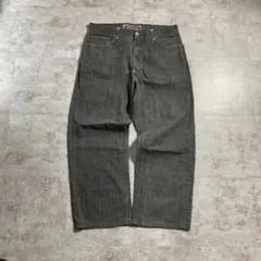 【W38 L34】メキシコ製 usa levi's 先染ブラック 569