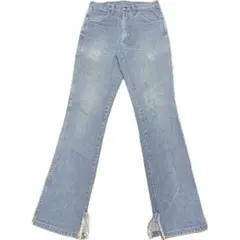 激レア Wrangler 裾スリットダメージ デニムパンツ フレア 雰囲気抜群