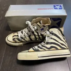 80年代コンバース オールスター ゼブラ柄 オリジナル ビンテージ キッズ