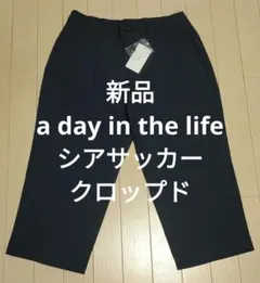 【新品】UNITED ARROWS シアサッカー クロップド イージーパンツのサムネイル