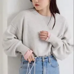 CIAOPANICTYPY スウェットライクボリュームスリーブニット