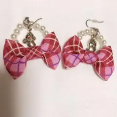 ディズニー リボンピアス