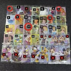△ディズニーキャラクターウエハースダブり無し24枚セット