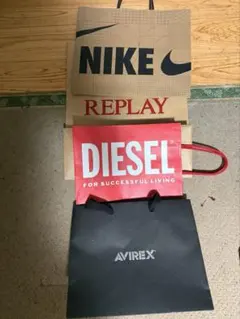 NIKE DIESEL AVIREX REPLAY 紙袋