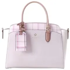 アンドシュエット&chouette チェック柄 ハンドバッグ