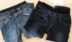 100cm、110cm　デニム2本セット