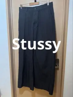 Stussy 黒 ワークパンツ　ナイロンパンツ　Y2K archiveのサムネイル