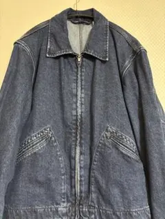 美品　GU デニム　ジップアップジャケット　M
