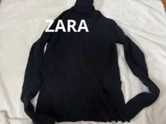 ZARA ハイネックニット　ブラック