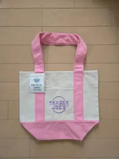 【新品タグ付】TRADER JOE'S ミニトートバッグ　ピンク　トレジョ