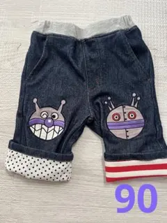 バイキンマン　だだんだん　ハーフパンツ　90