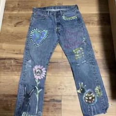 PT05 デニムパンツ 刺繍デザイン サイズ30 - メルカリ