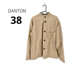 DANTONダントン　ノーカラージャケット　メンズ　38 ベージュ　春アウター