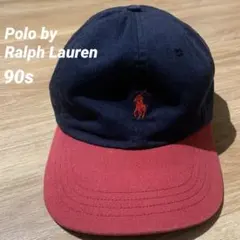 【Polo by Ralph Lauren】90s キャップ レッド×ネイビー