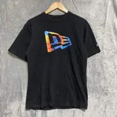 【L1002】 NEW ERA 半袖Tシャツ サイズM ブラックのサムネイル