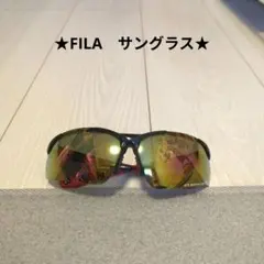 FILA スポーツサングラス ブラック レッドのサムネイル