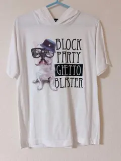 UNDER LEVELフレンチブルドッグ プリント フード付きTシャツのサムネイル
