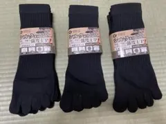 メンズ　5本指　ソックス　3足組　25〜27cm
