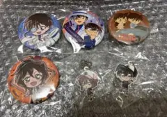 名探偵コナン　グッズまとめ売り　缶バッジ　キーホルダー　6点セット