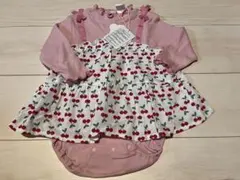 チェリー柄ロンパース 80cm