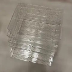 無印良品 重なるアクリルケース・横型5段 透明