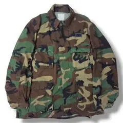 80s 米軍実物 US ARMY ウッドランドカモ BDUジャケット ビンテージ