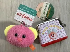 mojojojo モジョジョジョ がま口ポーチ うさぎ フェイスポーチ くま