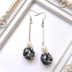 No.38 ツイードピアス イヤリング