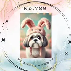 【送料無料】No.789　シーズー　　ポストカード