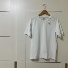【未使用】UNIQLO ユニクロ　白 ドライEX クルーネックTシャツ M