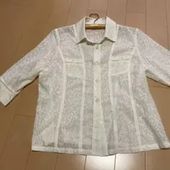 ETERNO エテルノ　クリーム色薄手のジャケット、オーバーシャツ　M-Ｌ