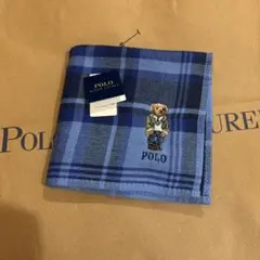 新品Polo Ralph Lauren ポロベア ハンカチ チェック柄