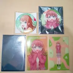 プロセカ　花里みのり　グリッター缶バッジ46B特典 クリアカード　キャラバッジ