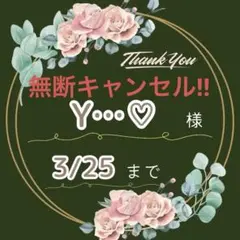 Y…♡様専用ページ→無断キャンセル‼︎