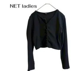 NET LADIES ショート丈カーディガン カジュアル デートギャルのサムネイル