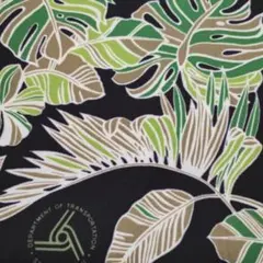 usaコットン輸入トリリチャード2mモンステラ柄ハワイアン生地アロハ輸入フラ