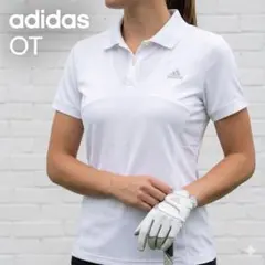 アディダス climalite ポロシャツ ホワイト レディース OT（XL）