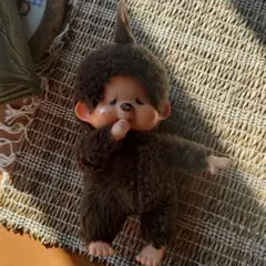 黒*ん様 昭和レトロ　ぬいぐるみ モンチッチ　セキグチ 泣き顔
