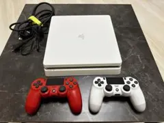 PS4 本体 Glacier White 1TB 純正コントローラー2個