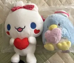 サンリオキャラクターズ　シナモロール　タキシードサム　ぬいぐるみ2個セット売り