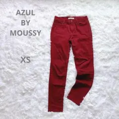 アズールバイマウジー スキニーパンツ ストレッチ ピーチスキン 細身 スリム