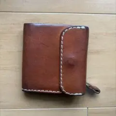 HERZ 二つ折り財布 レザー ブラウン