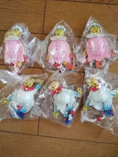 ハンペルマン 木製オーナメント 6個セット クマ 動物 飾り 木製 アンティーク