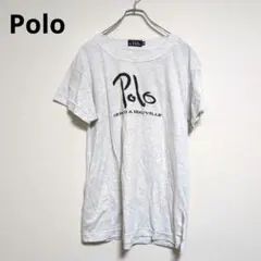 ポロ【美品】カットソー　半袖　カジュアル　裾スリット　綿100%【Mサイズ】のサムネイル