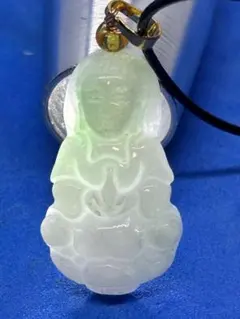 天然翡翠A貨 藍水観音菩薩ペンダント 慈悲の守護 5568 - メルカリ