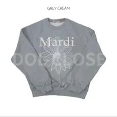 Mardi Mercredi フラワープリント トレーナー グレーのサムネイル
