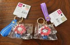 サンリオ ハローキティ・クロミ　ミャクミャク 立体マスコットフロッキーストラップ