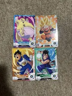 【ドラゴンボール】カード 4枚セット 孫悟空 ベジータ 孫悟飯 ジャネンバ