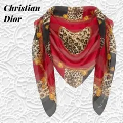 極美品✨Christian Dior シルク 大判スカーフ ストール イタリア製 極美品✨Christian Dior シルク 大判スカーフ ストール イタリア